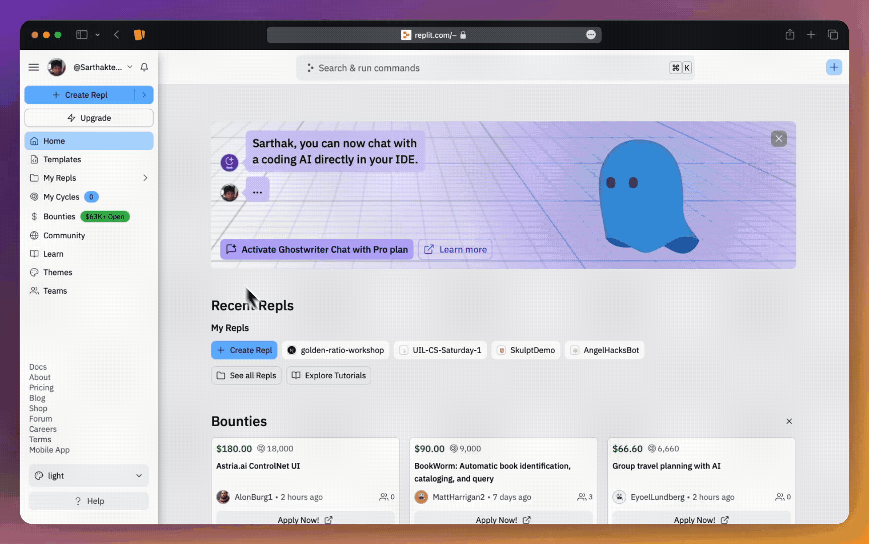 Replit-Signup