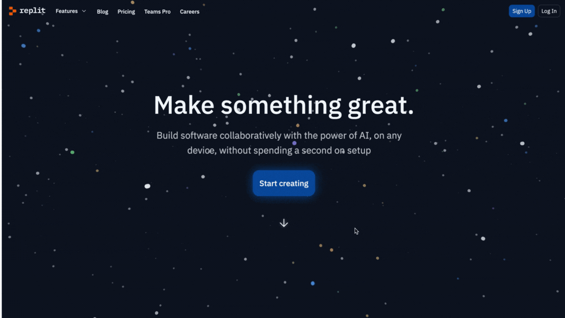 Replit.com Home Page