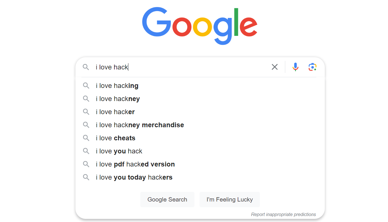 google autocomplete