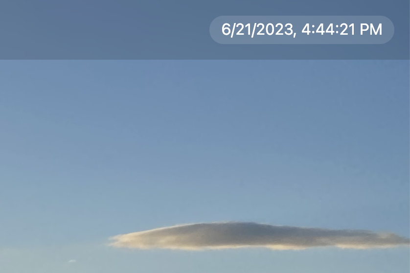time being displayed