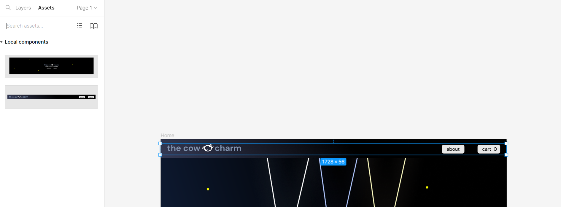 Asset sidebar